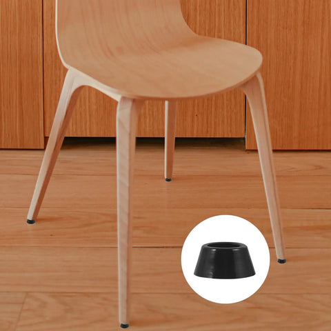 Chair with Non Slip Furniture Feet Pads 20 Pack With Stainless Steel Inserts, Rubber Levelers For Replacement on hardwood floor