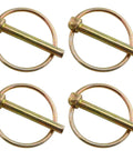 Heavy Duty Linch Pin Set Four Pack 45mm Shaft Locking Pins Fasteners Kit For Farm Tractors Trailers Trucks Mowers