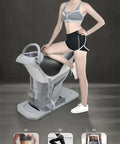 Woman using Black Electric Horse Riding Simulator For Home Gym, 20 Speed Adjustable All In One Full Body Cardio Workout Machine