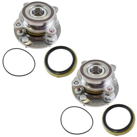Front Left And Right Wheel Bearing And Hub Assembly Set For 4X4 Rigs Only Compatible With Toyota Tundra 4X4 2007-2021 And Sequoia 4WD 2008-2022, 2-Piece OE Replacement Wheel Hub Kit, Pair