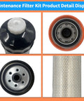 Must Have All In One Maintenance Filter Kit For Oil, Fuel, Air, Hydraulic And HST For Compact Tractors filter component details