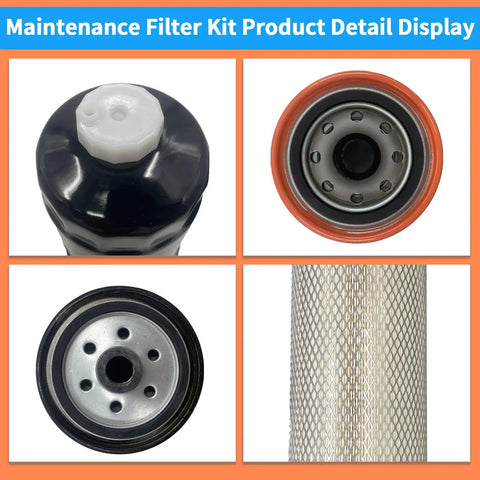Must Have All In One Maintenance Filter Kit For Oil, Fuel, Air, Hydraulic And HST For Compact Tractors filter component details