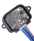 Close-up of Ultra Accurate Lidar Range Finder Sensor For Raspberry Pi And Pixhawk, VCSEL Micro Ranging Module with exposed wiring.