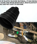 Universal CV Boot Repair Kit For 19mm To 24mm Shafts Soft Silicone CV Boot installed on Toyota Camry front axle.