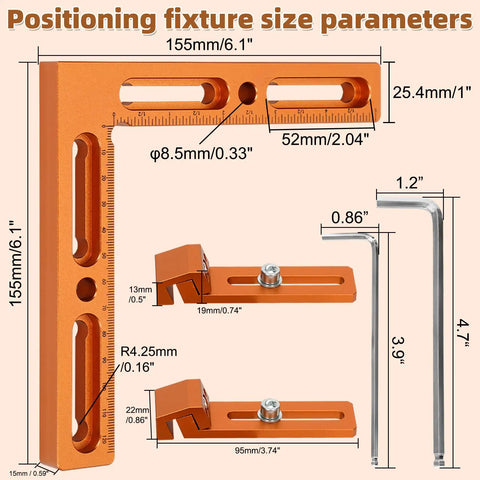 Precision CNC Quick Change Side Clamping Vise Designed For Seamless Workpiece Positioning With Smooth Fifteen Second Swaps and size measurement details.