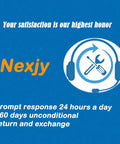 Service icon with text stating satisfaction guarantee, prompt response, and return policy.