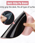 Close-up view of the Ergonomic Gel Wrist Rest Mouse Pad with Non Slip PU Base Memory Foam Comfort, showing anti-slip feature.