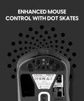 Ultra Lightweight Wireless Gaming Mouse With Dope Minimalist Build And Tight Sensor Tracking For Rapid Flick Shots And Featherlight Control In Jet Black, showing enhanced control features.