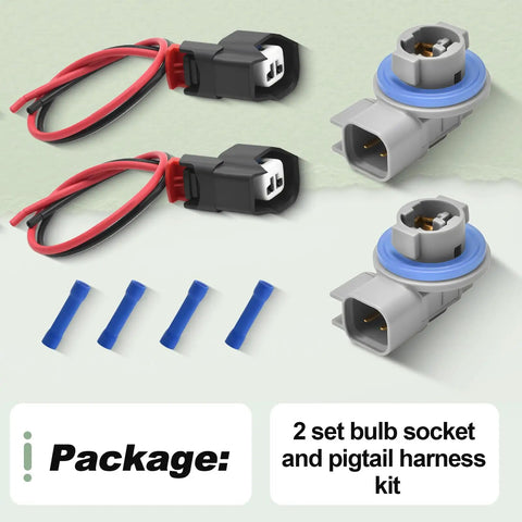 Tail Light Side Marker Lamp Bulb Socket Holder And Pigtail Wire Harness Kit For 2002-2024 Ram 1500 2500 3500 Durango Patriot Compass Liberty