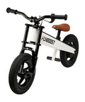 Electric Balance Bike For Kids 12 Inch Pneumatic Tires With 150W Peak Motor And 24V Battery 6 Mile Range Suspension Fork Adjustable Seat Kid Friendly Learn To Ride Toy For Ages 3 To 8, angled front view