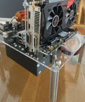 Open Frame PC Case For ATX, MATX And ITX Motherboards, Transparent Acrylic Chassis With Open Design For Easy Cooling And DIY Desktop Rig