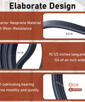 Beefed Up Five Wheel Dryer Repair Kit 4392067 With WPW10314173 Drum Roller Belt And Idler Pulley showing neoprene belt details