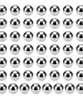 100 Pcs 6Mm 316L Stainless Steel Bearing Balls G200 Precision For Bearings Bicycles Casters Automotive Parts And DIY Projects Mirror Polished Finish Heavy Duty Corrosion And Wear Resistant arranged in grid pattern