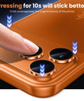 Cosmic Orange IPhone 17 Pro Max Camera Lens Protector Built Tough With Military Grade Shatterproof Build And Sticky Adhesion