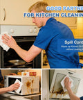 Synvicovan Cleanroom Wipes 6x6, white lint-free cellulose/polyester wipes used for kitchen spill cleanup