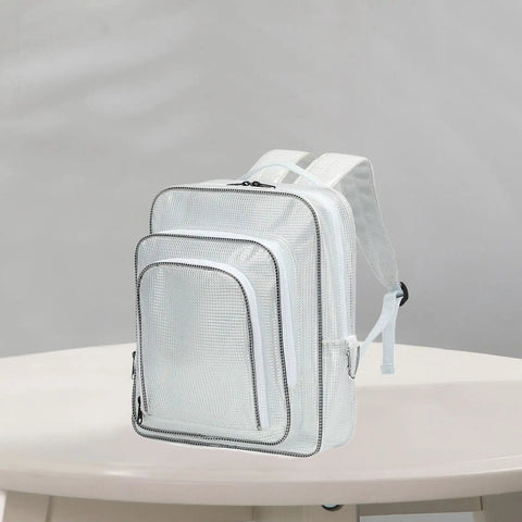 Heckuva Heavy Duty Clear PVC Tool Backpack Anti Static Engineer Gear Bag Transparent Technician Rucksack Made For Cleanroom 15.75 Inch