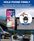 Mazda CX-5 Car Phone Holder With Dash Organizer for 2021-2025 CX-5 10.25 Inch Screen Mount showing secure and firm grip.