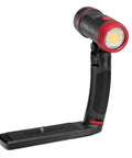 Underwater Photo And Video Light Beast 2500 Lumen COB LED with 120-degree Wide Beam on adjustable handle and mount