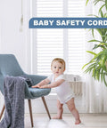 Child near window with Rugged Zinc Alloy Cord Cleats For Blinds And Roman Shades Non Plastic Baby Safe Rope Holders With Screws Easy Install Winders