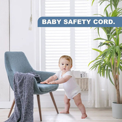 Child near window with Rugged Zinc Alloy Cord Cleats For Blinds And Roman Shades Non Plastic Baby Safe Rope Holders With Screws Easy Install Winders