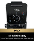 Front view of coffee maker touchscreen, Hot And Iced Coffee Maker With All In One Dual Brew Pro System For Single Serve Or Drip Brew.