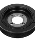 Harmonic Balancer Replacement For Chevy Optra Daewoo Leganza Nubira Suzuki Forenza Reno Crankshaft Belt Drive Pulley shown in black