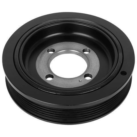 Harmonic Balancer Replacement For Chevy Optra Daewoo Leganza Nubira Suzuki Forenza Reno Crankshaft Belt Drive Pulley shown in black