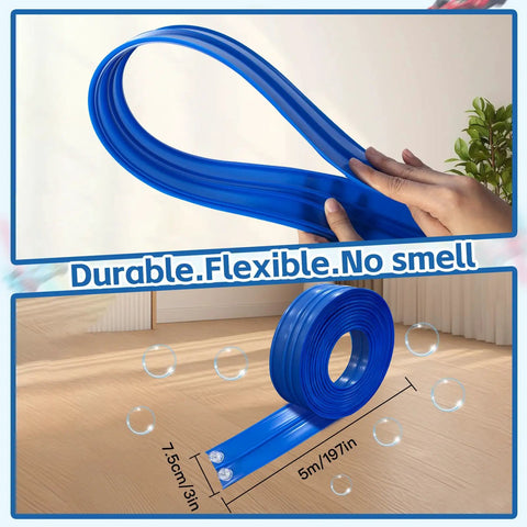 Person holding blue Portable Diy Roll Up Race Track For Kids Compatible With 1 To 64 Scale Diecast Cars Includes Eight Racing Cars And Super Grip Gravity Ramp Totally Cool Birthday Gift For Boys And Girls Ages 3 To 8 showing flexibility and durability
