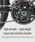 Badass Titanium Crank Cover M20 Screw Cap For Road Bicycle And Mountain Bike Crank Arm Bolt Thread Shield Sandblasted Smooth Finish Ultra Drop Dead Durable Upgrade showcased with chainrings.