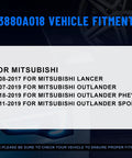 Fitment guide for Front Left And Right Wheel Hub Assembly For Mitsubishi Lancer 2008 To 2017 And Outlander 2007 To 2019