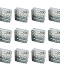Twelve Pack Four Inch Square Electrical Boxes With One And A Half Inch Deep Metal Junction Boxes 21 Cubic Inches Galvanized Steel Knockouts