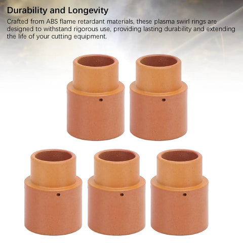 Five Piece Plasma Swirl Ring Kit For Versa Cut 40 Torch CB50 CB60 CB70, Flame Retardant ABS Cutting Consumables