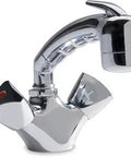 Trinidad Head And Shower Combo Faucet With Compact Chrome Sprayer No Hook Six Foot Black Rubber Hose Solid Brass Body Ceramic Disc Valve
