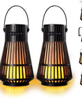 Lit LED Flame Tiki Torch Bluetooth Speaker Set With Flickering Flame TWS True Wireless Stereo Pairable speakers