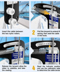 Sailboat Rigging Tension Gauge With Pro Grade Five Percent Accuracy For Three Sixteenth Inch Seven Thirty Second Inch And One Quarter Inch Wire Rope Precision Tension Meter For Standing Rigging Regatta Ready Boat Accessory, cable setup steps