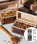 Small Hinges For Wooden Boxes And Cabinets, 30Pcs Brass Bronze Polished 180 Degree Butt Hinges With Screws, boxes with metal hardware.
