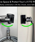 Badass Wall Mount J1772 EV Charger Holder Boasts A Slick Swivel To Clear Floor Space In Tight Garages Locks Type 1 Sae Plugs Solid For Ford Kia Gm And Other Electric Rides, showcasing a J1772 plug mounted on a wall.