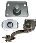 Rock Solid Metal Electronic Module Mount Plate For Drum Pads And Percussion Setups, ultra stable stand hardware, metal 12.5x10.1 cm