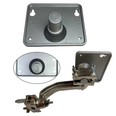 Rock Solid Metal Electronic Module Mount Plate For Drum Pads And Percussion Setups, ultra stable stand hardware, metal 12.5x10.1 cm