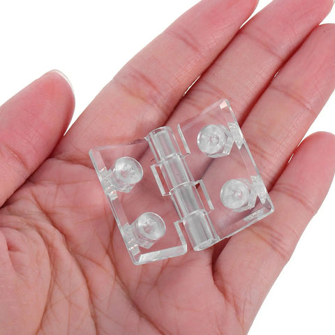 Frosted Acrylic Cabinet Hinge With Pre Drilled Holes For Easy Install DIY Friendly Hardware For Home And Commercial Spaces Transparent Hinge