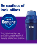 Four Pack Replacement Water Filter For Pitcher And Dispenser Two In One Power Pack Filtration NSF Certified bottle image.