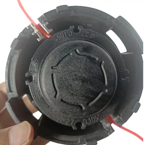 Close-up view of 2 Pack AutoCut 27 2 25 2 Weed Eater Trimmer Head Replacement For FS Series Trimmers Bump Head 10mm x 1.0 LHF