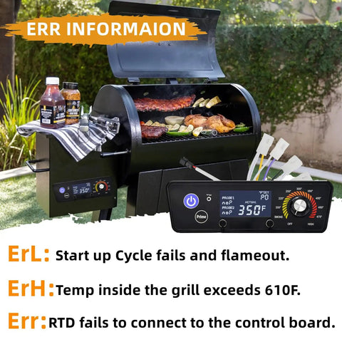 Upgraded Digital With LCD Display Control Board Replacement For Pit Boss Pellet Grills Smokers Austin XL Tailgater Classic