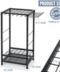 Heavy Duty Corner Garden Tool Organizer For Garage And Shed Storage That Holds Up To 50 Long Handled Tools Rakes Brooms Shovels