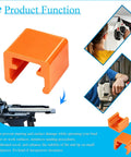 Top Shelf Replacement Brad Nailer Nose Cushions 10 Pack Orange Anti Marring Bumper Tips on nailer with product functionality.
