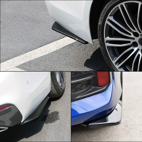 Heavy Duty Abs Rear Spoiler For Tesla Model 3 Y S X Cybertruck on rear bumper, showcasing durable paint protection and sleek design.