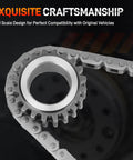 Tight As A Drum 2.0L Timing Chain Kit With Dual Vvt Gears and Oil Pump Assembly display, highlighting precision craftsmanship.