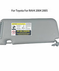 Toyota RAV4 Sun Visor Pair 2004 2005 Driver And Passenger Side Replacement With Clips And Screws Gray Direct OEM Replacement