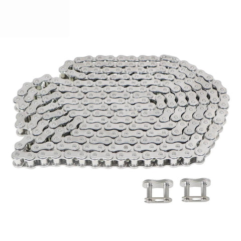 ANSI 40SS 08A Stainless Steel Roller Chain 10 Feet Single Strand for Chain Driven Slide Gate with connecting links