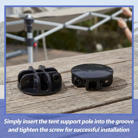 Two Pack 4 Way Roof Center Bracket Connector For Pop Up Canopies And Gazebos Heavy Duty Replacement Parts Black